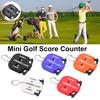 Portable Golf Score Counter Clicker, 2 Player Stroke Counter Scorer Indicator, Mini Square Score Keeper for Golf Training Competitions & Games