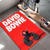 Red Carpet with David Bowie Design suitable as a non-slip mat for the living room or bedroom sofa