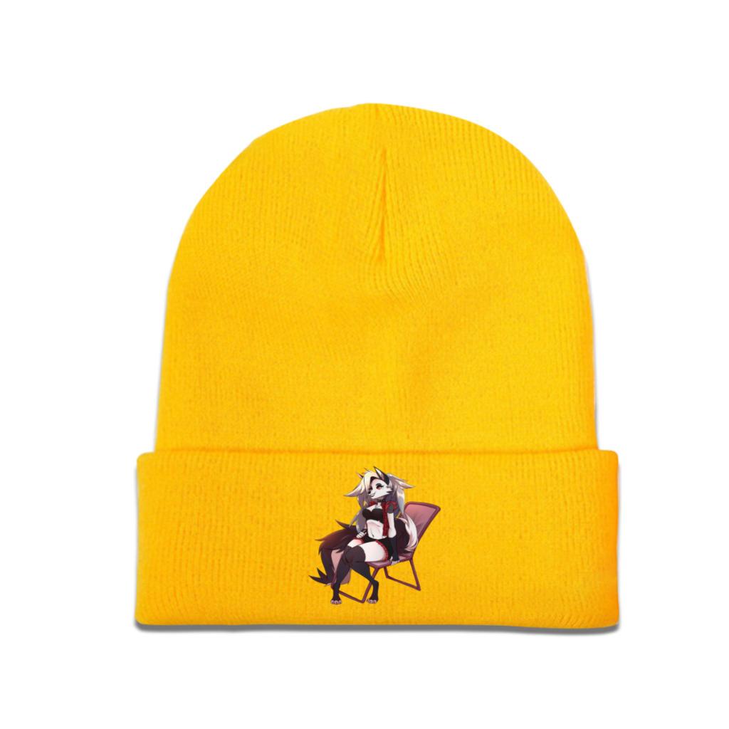 

Loona Helluva Boss Octavia Comedy вязаная шапка для женщин шапки унисекс осенне-зимняя шапка Essential вязаная шапка One Size