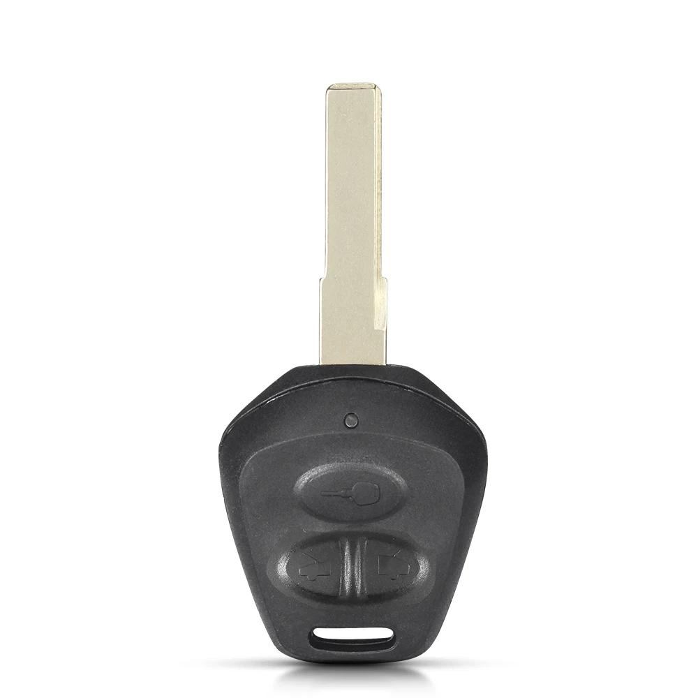 KEYYOU 10 Stück Autoschlüssel für Porsche 911 996 Boxster S 986 2/3 Tasten Fernbedienungsschlüsselgehäuse Leeres Gehäuse Unbeschnittene Klinge Autozubehör