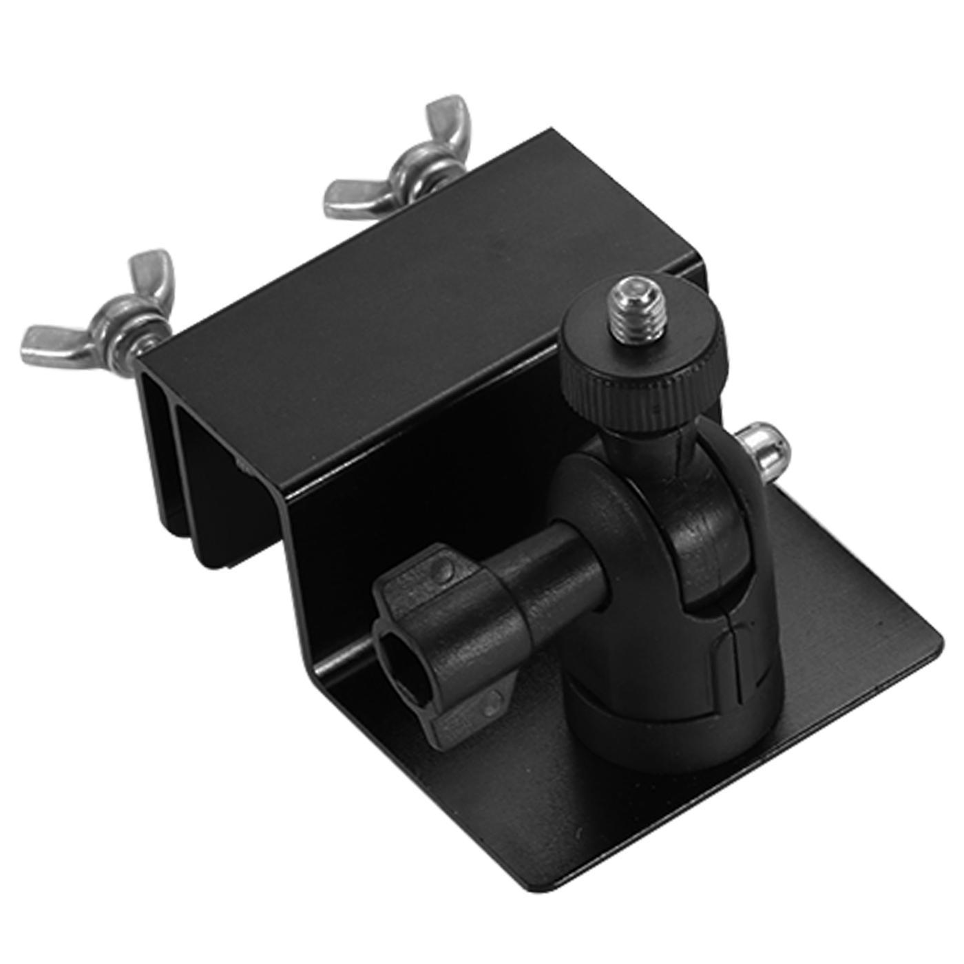 Universal Security Camera Mount for Railing Gutter Weatherproof Aluminum Alloy Pan Tilt Bracket with 1/4 Inch Screw