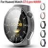 PC  Cover 2in1 Shell+tempered Glass Film Protective Case For Huawei Watch GT 6 Pro 46mm Full Screen Protector Case GT6 Pro 46MM