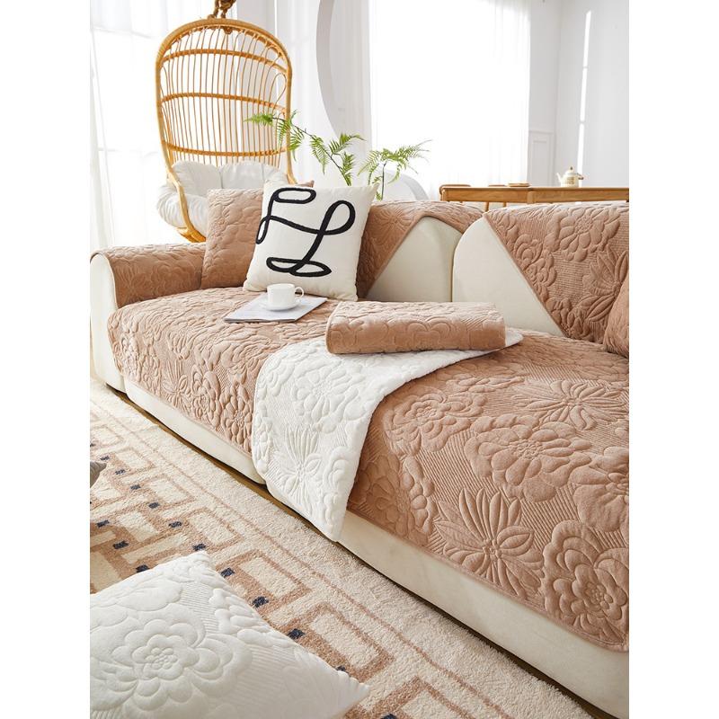 

Подушка для дивана, осенне-зимняя, утолщенная флисовая подушка, прямой ряд, нескользящая кожаная наволочка для дивана, ткань для чехла 70*70cm