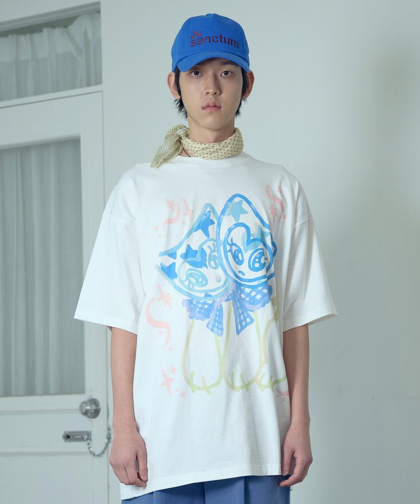 NICEGHOSTCLUB Watercolor Dolls Big Big Tee_White(Ng2Gmut525A)