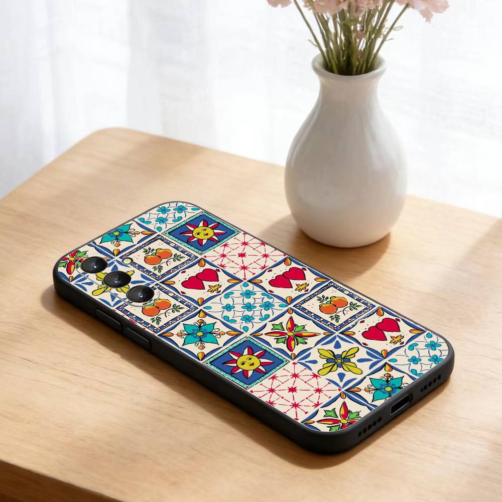 Collage Phone Case For Samsung Galaxy A73,21,22,32,71,53,52,51,80,5G Soft Black Cover