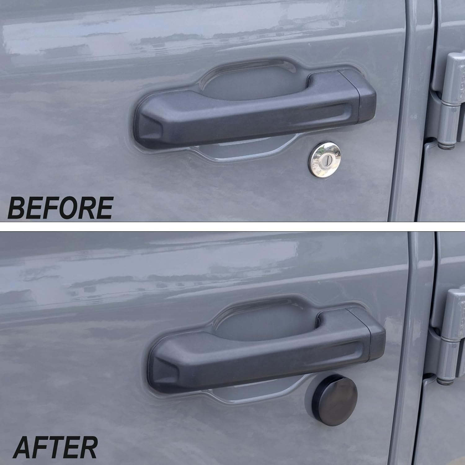 

Keyhole Covers Compatible with 2018-2021 2022 2023 2024 2025 Jeep Wrangler JL, 4Xe, and Gladiator JT Accessories Door Security Lock Cover Keyhole