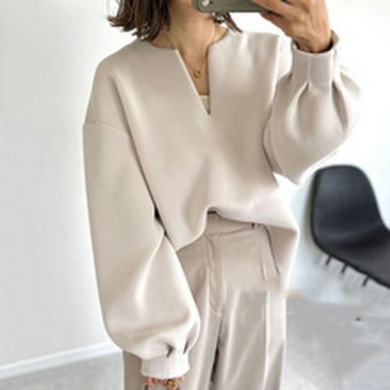 2026 Spring New High Neck Color Block Pocket Long Sleeve Dress