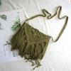 Handgefertigte Baumwollgewebte Gestrickte Quasten Umhängetasche Vintage Schulter Umhängetasche Damenmode Strand Sommer Handtaschen 2023 Tasche
