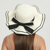Wide Brim Straw Weave Sun Hat Bohemian Fisherman Hat Elegant Sunscreen Bucket Hat  Ladies/Girls