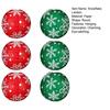 Snowflake Paper Lantern Red Green Christmas Hanging Round Lantern Decoration for Indoor Outdoor Decor Holiday Party Supplies