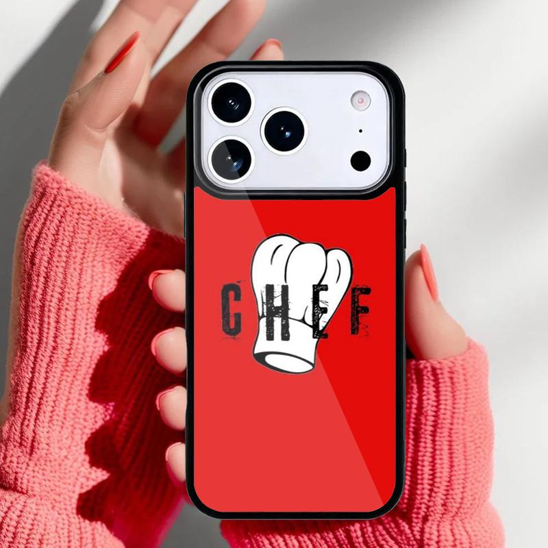 Love Baking Chef Knife style Phone Case for iPhone 17 16 15 14 13 Pro Max Back Cover for 12 11 Pro Coque