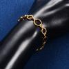 10mm Stainless Steel Round Bracelet Circle Link Hand Chain for Women Men Handmade Wristband Bangle Anklets Metal Jewelry Gift