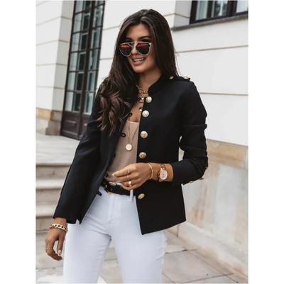 Women's Blazers Single Breasted Coats Long Sleeved New In Coats Elegant Solid Color Outwears Offcie Lady Overcoat Autumn Traf