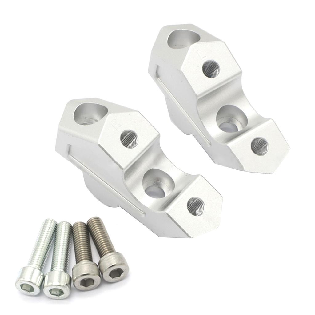 22mm Handle Bar Clamps Motorcycle Handlebar Riser Extend Adapter Mount Clamp Compatible for F750 GS 2018-2019 Durable 2x