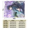 Muichiro Tokito Anime Blanket  Warm Soft Comfortable Plush Bedding Throws For Couch Chair Sofa Bed Picnic Bedspread Bed Cover