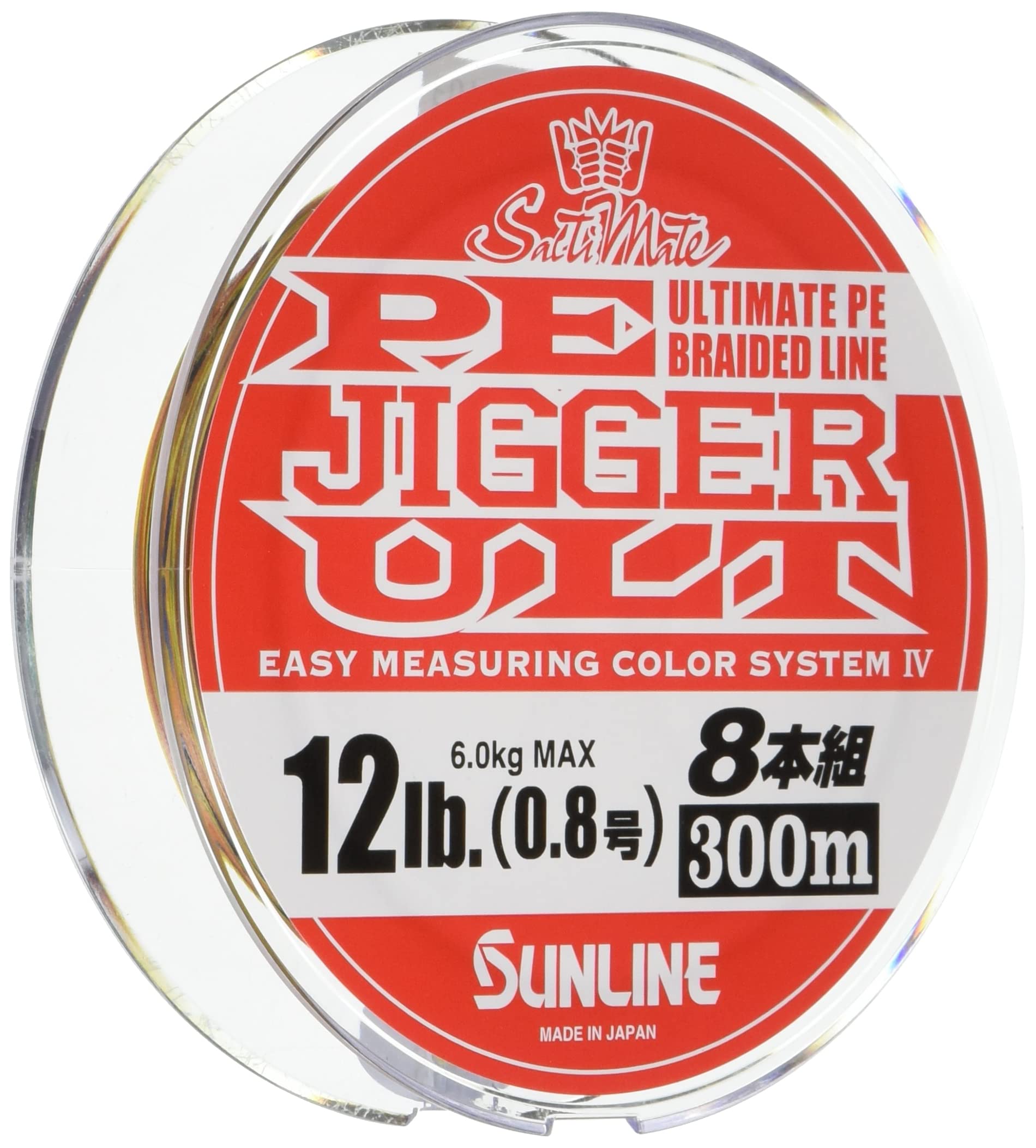 SUNLINE Saltimate Jigger ULT PE Line, 8-strand, 300m, 0.8 (12lb)