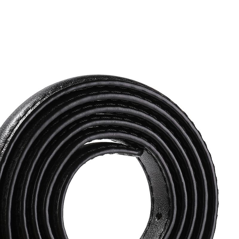 Meier New Top Grain Leather Skinny Belt with Rhinestone Embellishments - Slim Genuine Leather Belt