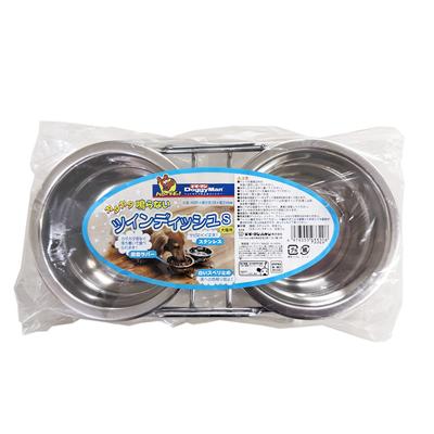 Doggyman Twin Dish S Size Non-rattling