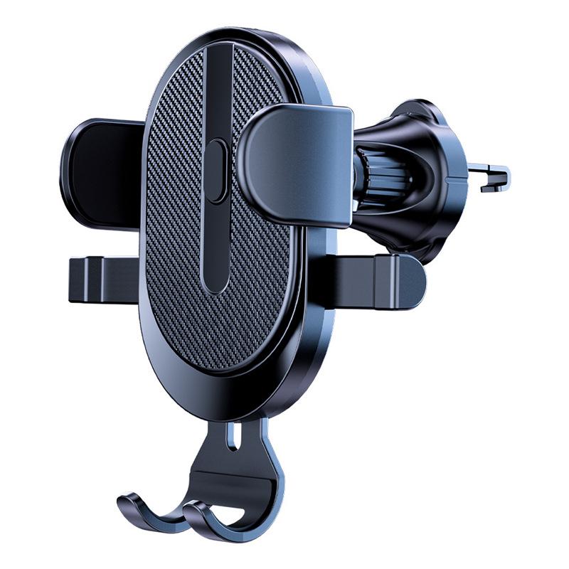 Auto-Locking Telescopic Car Phone Holder with Suction Cup & Air Vent Mount