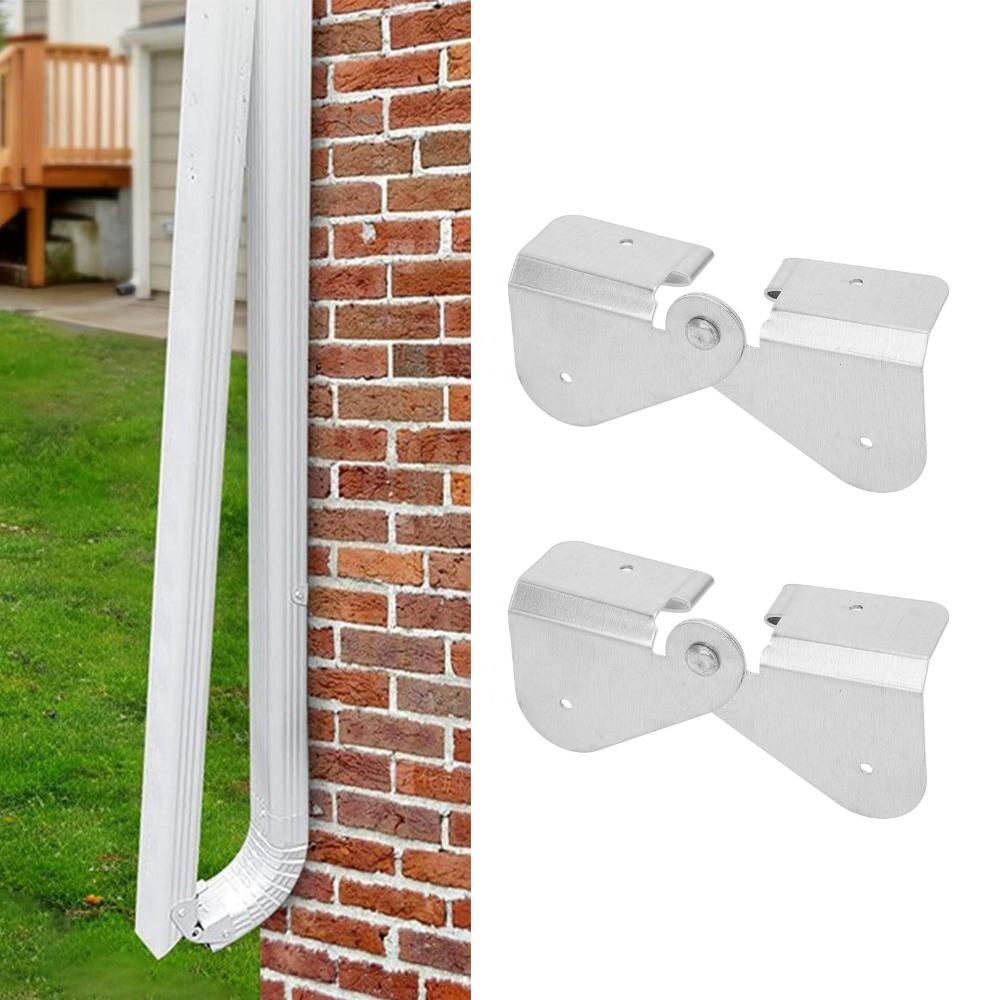 2set Easy To Install Downspout Flip-Up Hinge Downspout Zipper Hinge Rain Water Extension