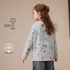 ASK JUNIOR Girls' Striped Long-Sleeve T-Shirt with Fun Print