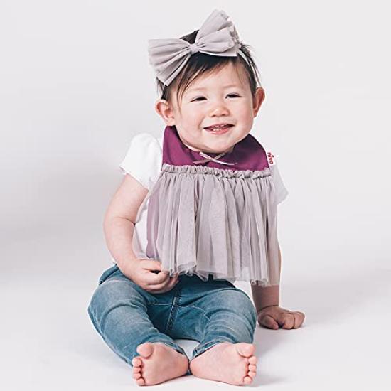 Made In Mature Purple Gray Tutu Baby Gift Box Half Dress Up Tutu Bib [NIVA] Japan, Bib, Gift, Included, Bib, Birthday, Birthday, Invitation, (Niva)