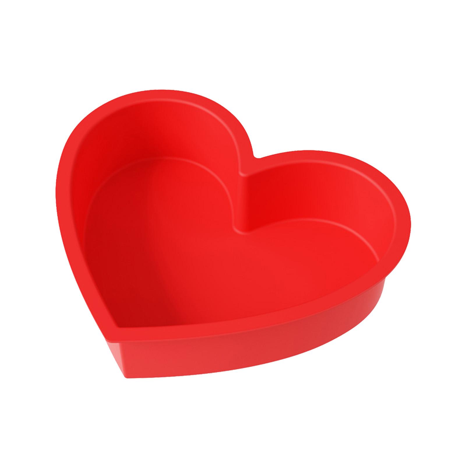 Silicone Heart-shaped Cake Mold, Heat-resistant Heart-shaped Cake Baking Pan S