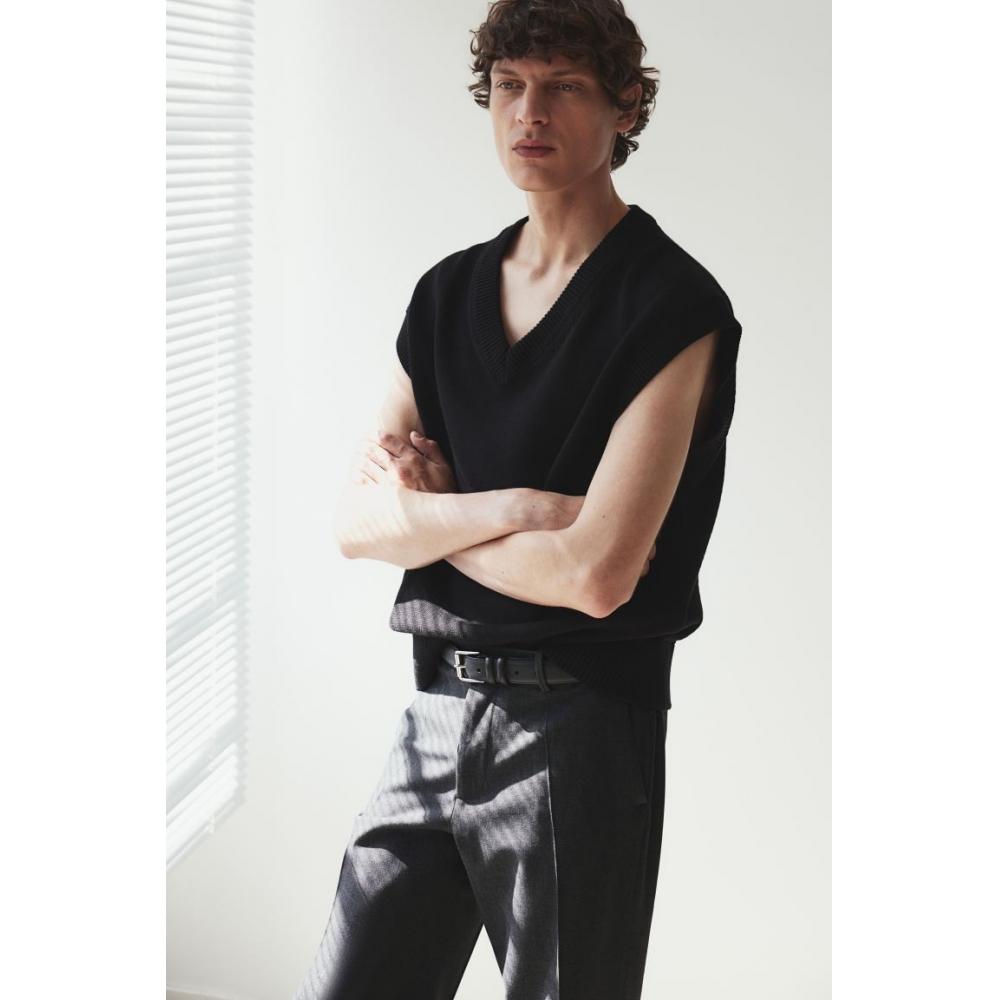 H M Regular Fit Suit Pants Black