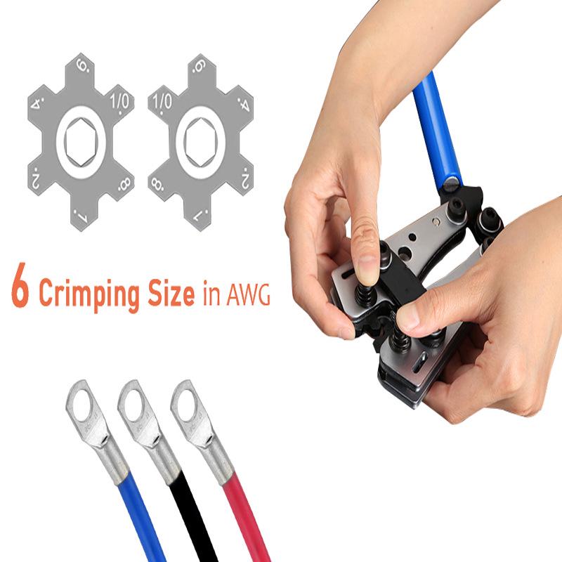 HX-50B European Adjustable Crimping Pliers Set for Copper & Aluminum Terminals