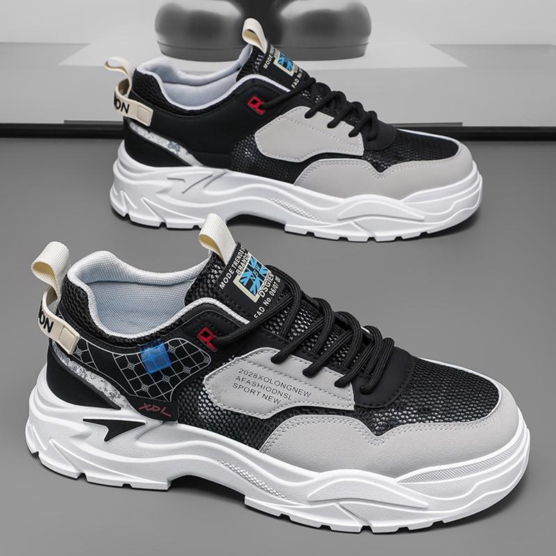 

Men s shoes 2025 new summer mesh breathable thin hollow deodorant mesh shoes sports and leisure men s tooling board shoes 44