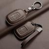 Popular Handmade Top-grain Cowhide Foldable Car Key Case YFL Brand CK-101705 for Universal Fit