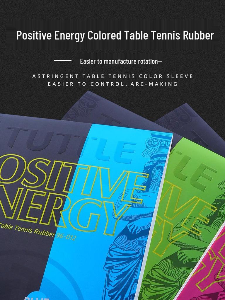 TUTTLE High Elastic Table Tennis Bat Rubber with Positive Energy and Inner Energy Sponge