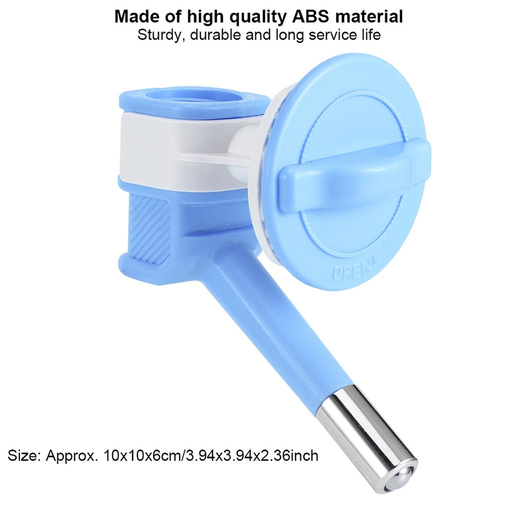 ABS Hunde Futterspender Hängend Auslaufsichere Düse Trinkwasserkopf Haustierbedarf Zubehör(blau )