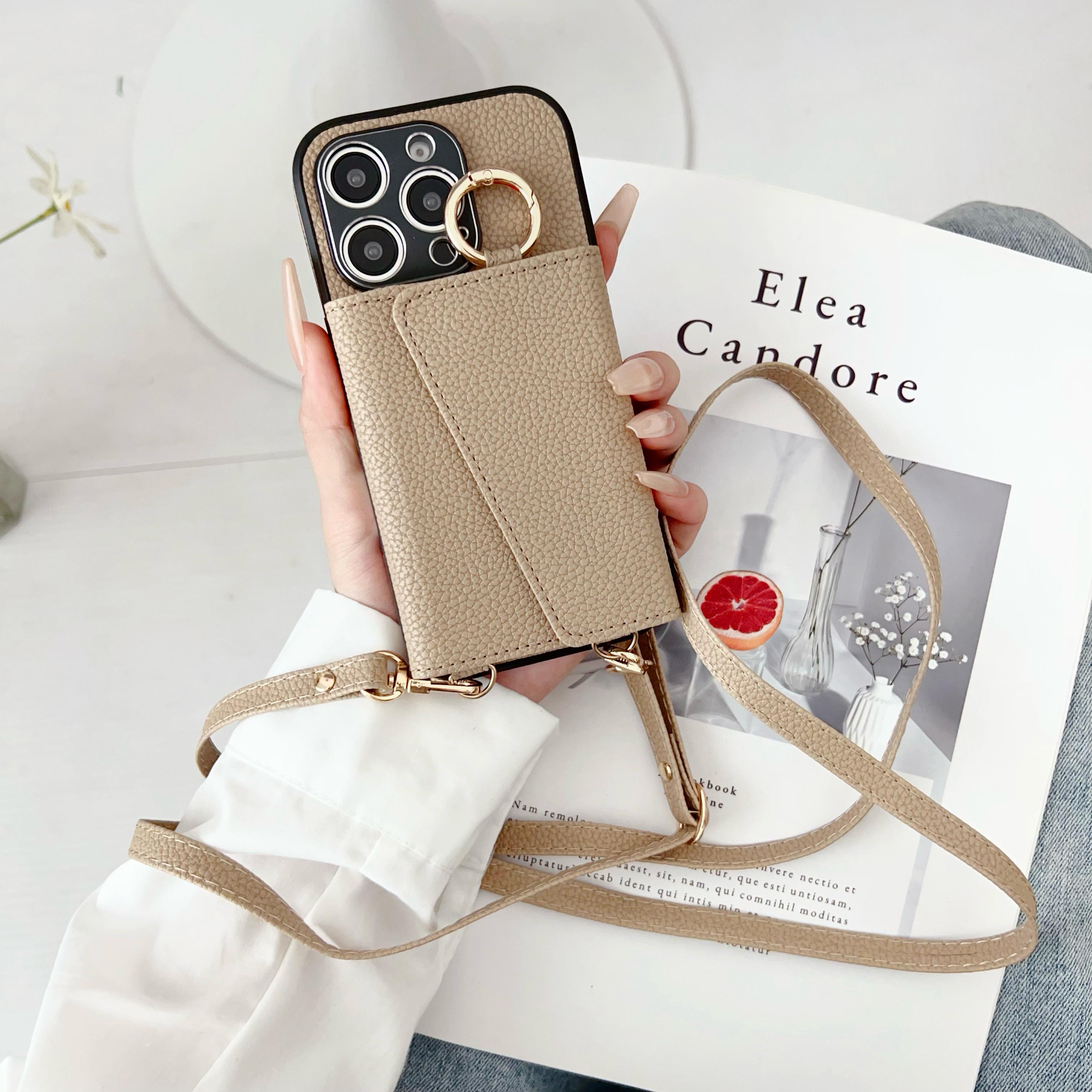 

Flip Leather Wallet Case For iPhone 16 15 14 13 12 11 Pro Max 16Plus 16E Xs Max Xr Crossbody Chain lanyard Stand Card Bag Cover iPhone 16 Pro Max