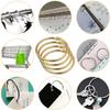 24 Pack Curtain O-Rings Purpose Decorative Shower Curtain Rings Smooth and Easy To Move Curtain Hooks for Bathroom Dropshipping