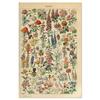 Vintage-Leinwandgemälde mit Gemüse, Früchten, Pilzen, antike Wandkunst, botanische Bilder, wissenschaftliche Poster und Drucke, Heimdekoration