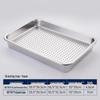 Yunduo Stainless Steel Rectangular Deep Basin and Colander Set