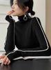 Damen Slim-Fit High-Neck Basisschicht Top: Herbst/Winter, Gemütlicher Dicker Pullover, Vielseitige Innenlage mit Rollkragen.