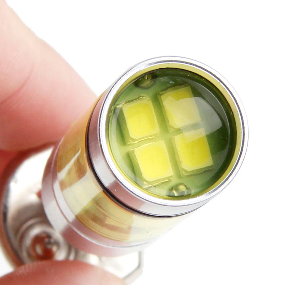 H1 100W Fog Light Yellow 2323 LED DRL Projector Lamps Bulbs 4300K NEW