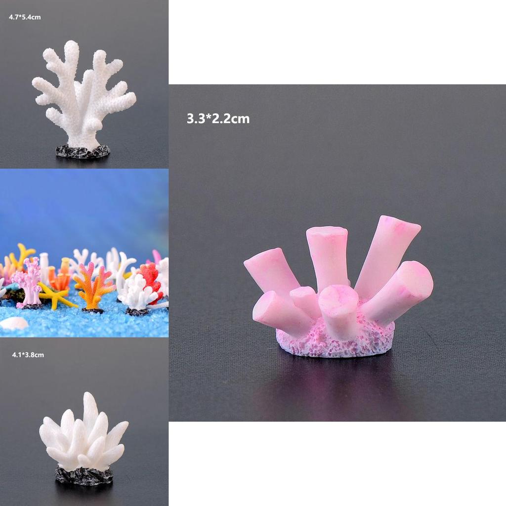 Realistic Resin Coral Aquarium Fish Tank Decoration Miniature Gift Diy Starfish