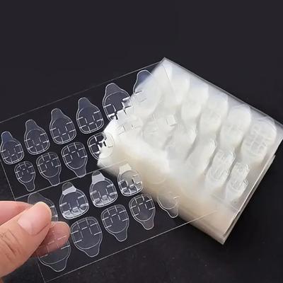 240/480 Pcs Strong Adhesive Glue Tape for Press-On Nail Tips - Double Side Adhesive Film for False Nails-Transparent