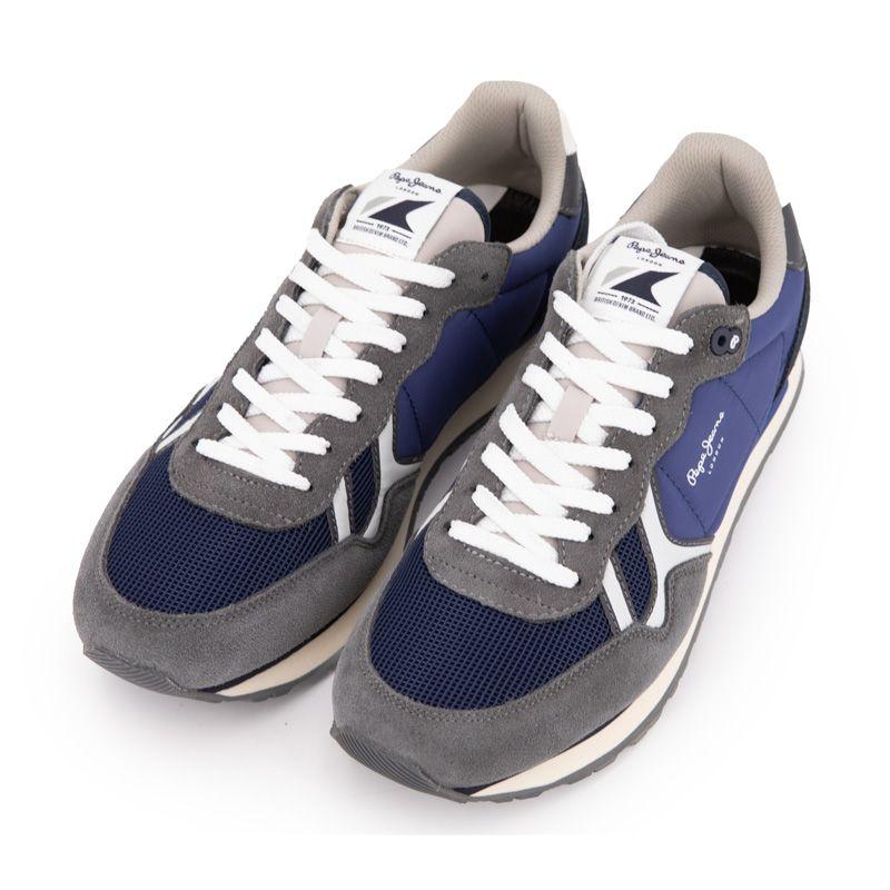 Men's PEPE JEANS Mud Suede Low-top Sneakers with Laces