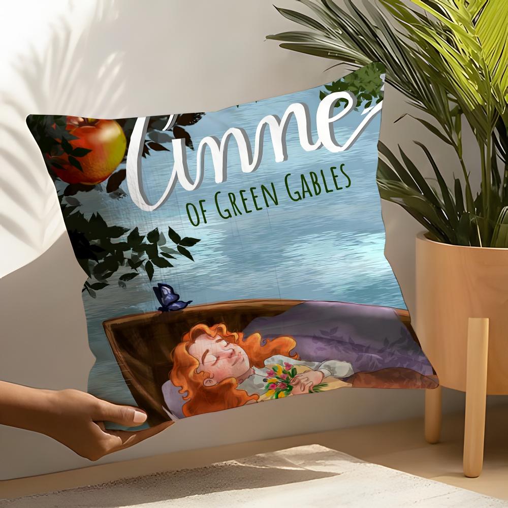 

Classic Anne of Green Gables Pillow Case Home Living Room Decoration Linen Pillow Cases Cushion Cover 30X30cm