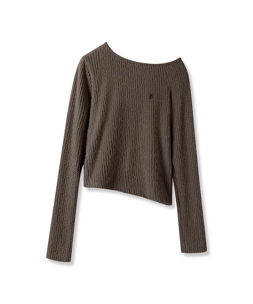 AVANDRESS Hazle Hairly Unbalanced Tee_4Colors