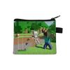 Minecraft Zipper Coin Purse Polyester Printed Children's Small Purse Student Portable Storage Bag