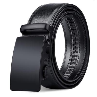 NASEBEMU 2025 Men's Belt, Automatic Locking, No Holes, Genuine Cowhide Leather, 3.5cm Wide, Suitable for Casual and Business, Gift-Ready, Men's Work B