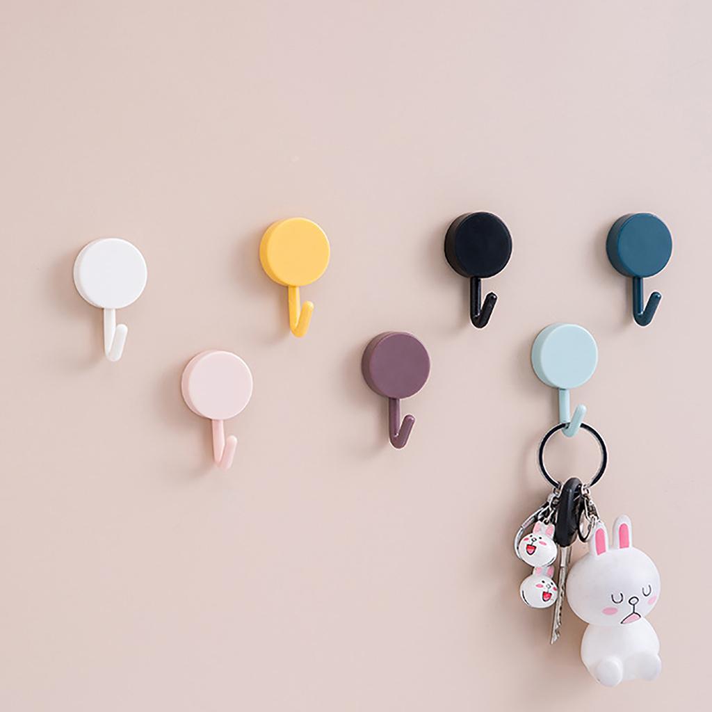 10 Creative Bathroom Nail-free Hooks - Wall Seamless Paste Coat Hook Hook