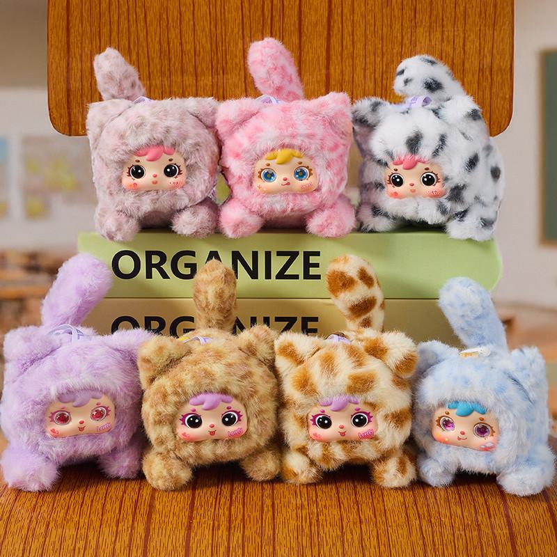 

Non-Toxic Cute Cat Doll Blind Box Cute 1 Of 7 Possible Mystery Collection Toys Soft Animal Kitten Charms Gift For Birthday Children Favors 9cm
