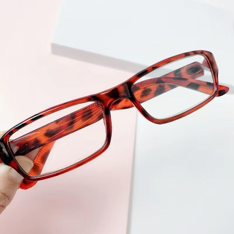 Square Reading Glasses Anti Eyestrain Ultralight Plastic Frame Men Women FULL Frame Presbyopic Eyeglasses