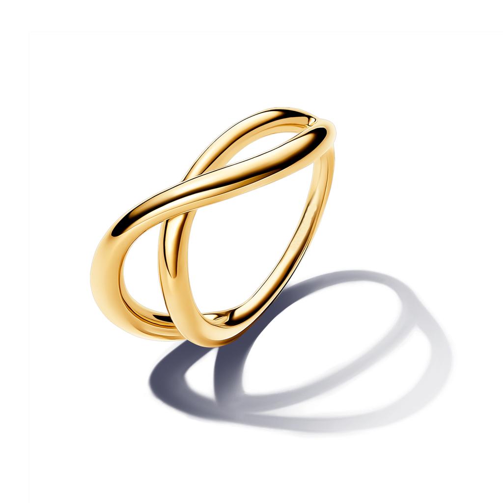 New Release Womens copper Pearl Open Rings Heart Wedding Irregular Ring Authentic Compatible Fine Jewellery Gift